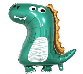 Cute Doodle Dinosaur Super Shape Mylar Balloon